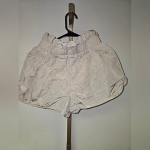 FP Movement By Free People Ivory/Cream The Way Home High Rise Athletic Shorts